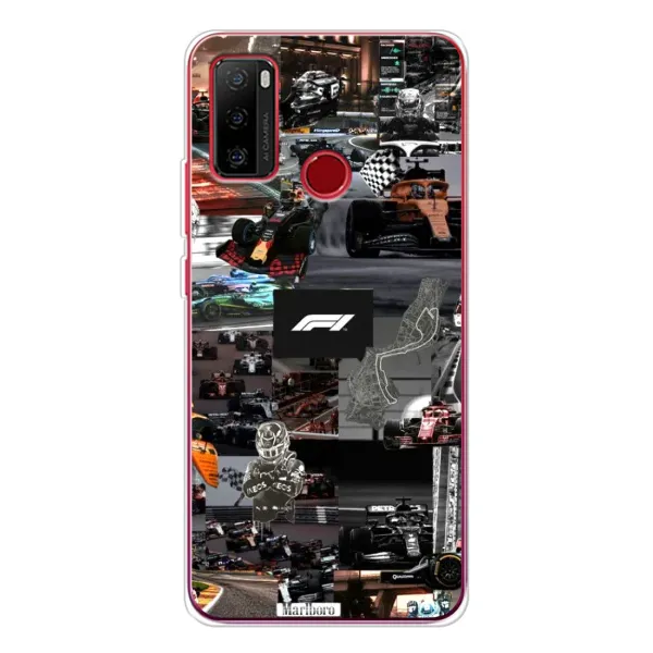 Чехол с принтом «Гоночный коллаж Ф1» для Ulefone Note 10 Чехол с принтом «Гоночный коллаж Ф1» для Ulefone Note 10