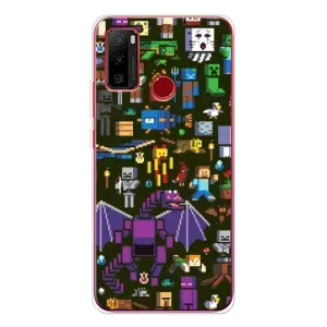 Чохол Майнкрафт на Ulefone Note 10 (AlphaPrint) Minecraft (Колаж Майнкрафт)