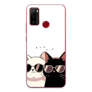 Чохол з принтом «Коти в окулярах» для Ulefone Note 10