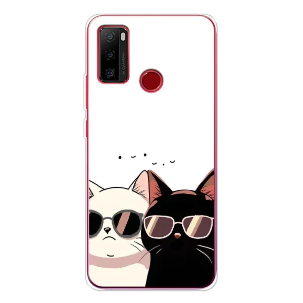 Чохол з принтом «Коти в окулярах» для Ulefone Note 10