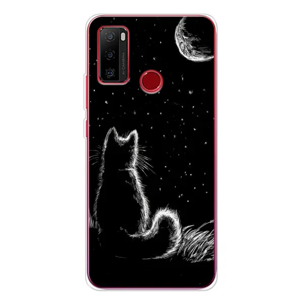 Чехол с принтом «Котик и луна» для Ulefone Note 10 Чехол с принтом «Котик и луна» для Ulefone Note 10
