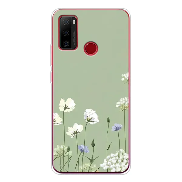 Чехол с принтом «Цветы на зеленом» для Ulefone Note 10