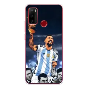 Чехлы для Ulefone Note 10 (Leo чемпион) (AlphaPrint) (Месси с кубком)