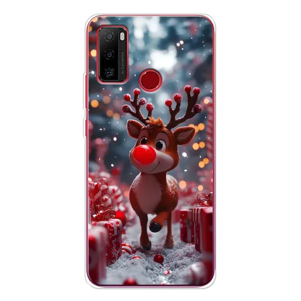 Чехол с принтом «Олень среди подарков» для Ulefone Note 10