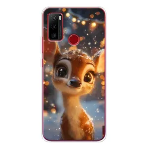 Чехол с принтом «Олененок среди гирлянд» для Ulefone Note 10