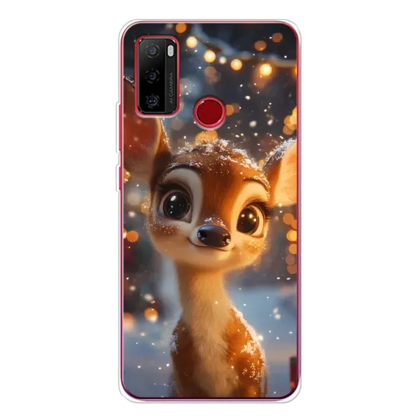 Чехол с принтом «Олененок среди гирлянд» для Ulefone Note 10