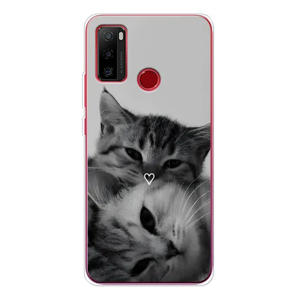 Чохол з принтом «Пара котів» для Ulefone Note 10