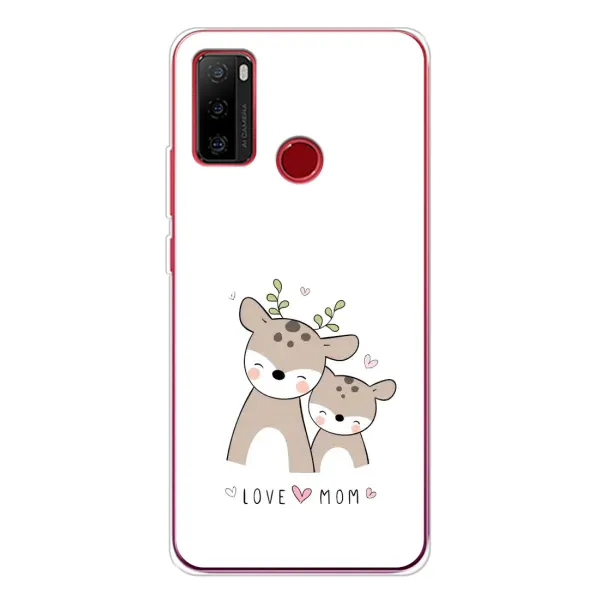 Чехол с принтом «Оленята мама и малыш» для Ulefone Note 10