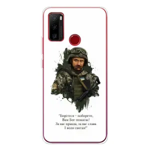 Чохли для Ulefone Note 10 с принтом Тараса Шевченко (AlphaPrint) (Шевченко воїн)