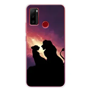 Чехол с принтом «Силуэт Симба и Налу» для Ulefone Note 10