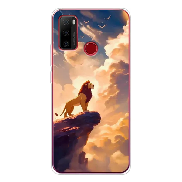 Чехол с принтом «Симба на скале» для Ulefone Note 10