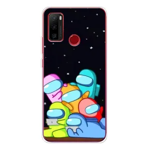 Чехол Амонг Ас для Ulefone Note 10 (AlphaPrint) (Скины в космосе)