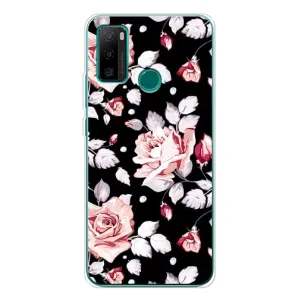 Чехлы с Цветами для Ulefone Note 10P (VPrint) (Цветочки на черном)