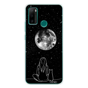 Чохол з принтом «Дівчина з котом» для Ulefone Note 10P