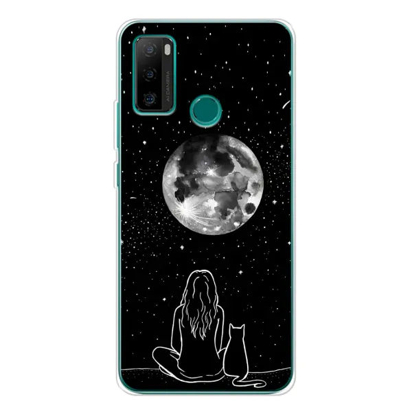 Чохол з принтом «Дівчина з котом» для Ulefone Note 10P Чохол з принтом «Дівчина з котом» для Ulefone Note 10P