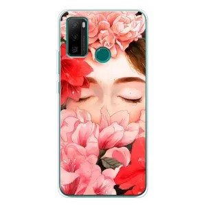 Чехлы (ART) Цветы на Ulefone Note 10P (VPrint) (Глаза в цветах)