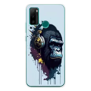 Чехол с принтом «Горилла в наушниках» для Ulefone Note 10P