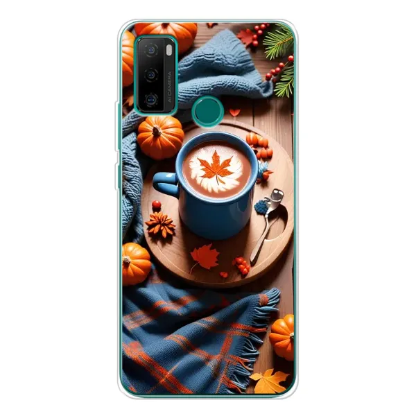 Чехол с принтом «Кофе и тыковки» для Ulefone Note 10P
