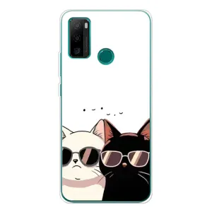 Чохол з принтом «Коти в окулярах» для Ulefone Note 10P