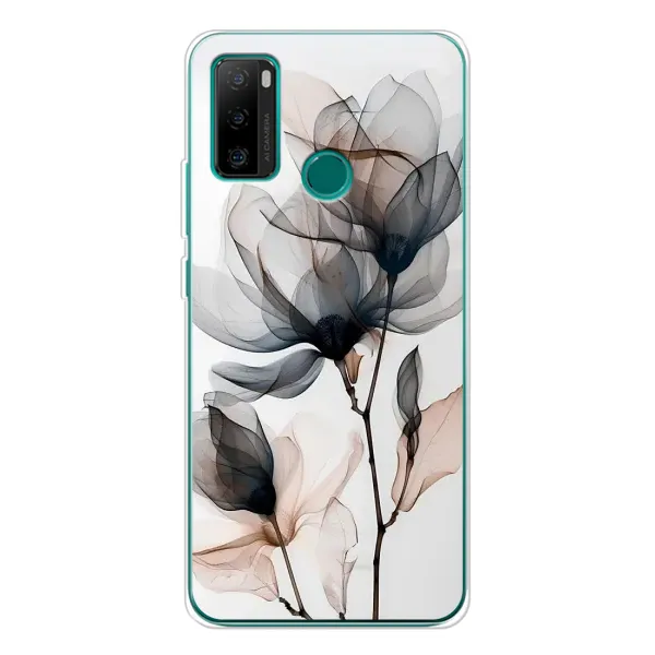Чохол з принтом «Квіти на білому» для Ulefone Note 10P Чохол з принтом «Квіти на білому» для Ulefone Note 10P