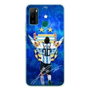 Чехлы для Ulefone Note 10P (Leo чемпион) (AlphaPrint) (Месси сборная)