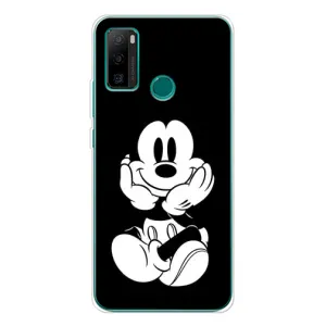 Эксклюзивный чехол для Ulefone Note 10P (AlphaPrint - Мультяшные) (Микки на черном)