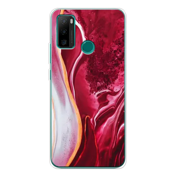 Чохол з принтом «Мрамор червоний» для Ulefone Note 10P