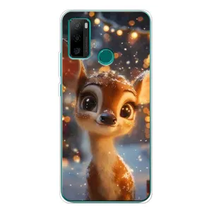 Чехол с принтом «Олененок среди гирлянд» для Ulefone Note 10P