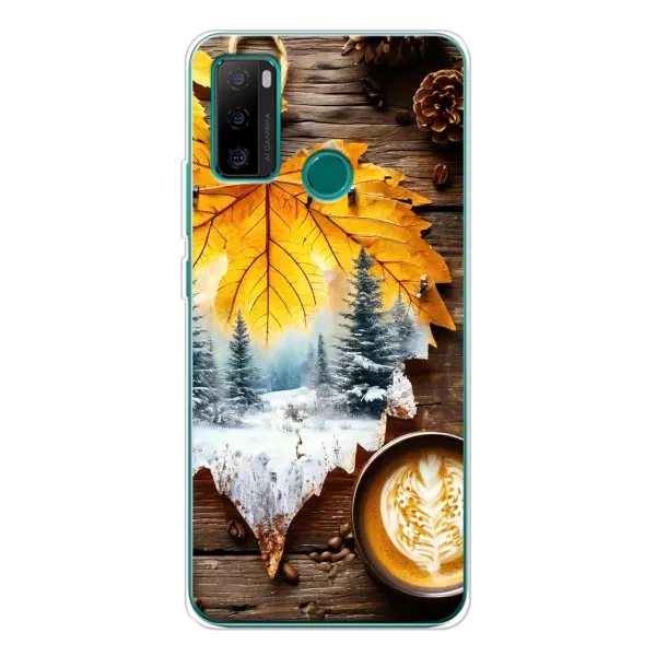 Чехол с принтом «Осенне-зимний кофе» для Ulefone Note 10P
