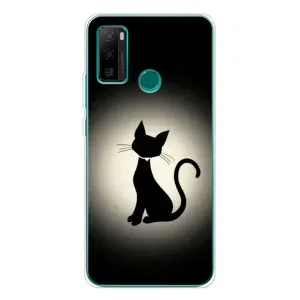 Чехол с принтом «Силуэт котика» для Ulefone Note 10P