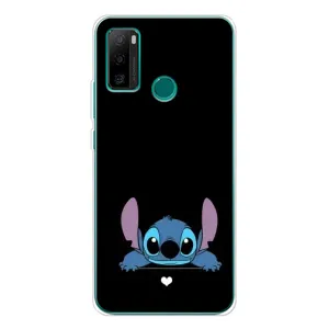 Чехол с принтом Стич на Ulefone Note 10P (Стич на черном)