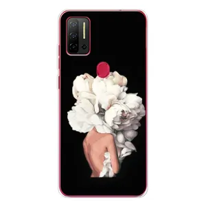 Чехлы (ART) Цветы на Ulefone Note 11P (VPrint) (Белые цветы)