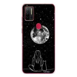 Чехол с принтом «Девушка с котом» для Ulefone Note 11P