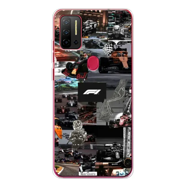 Чехол с принтом «Гоночный коллаж Ф1» для Ulefone Note 11P Чехол с принтом «Гоночный коллаж Ф1» для Ulefone Note 11P