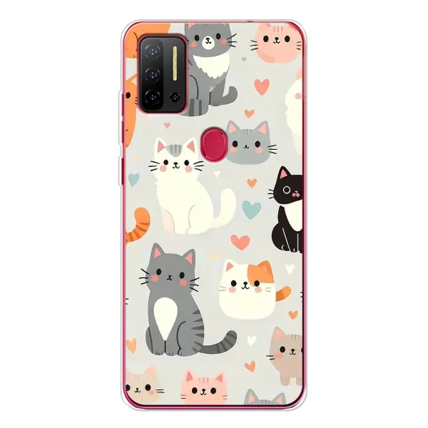 Чехол с принтом «Коллаж котов» для Ulefone Note 11P Чехол с принтом «Коллаж котов» для Ulefone Note 11P