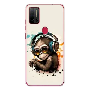 Чохол з принтом «Макака в навушниках» для Ulefone Note 11P