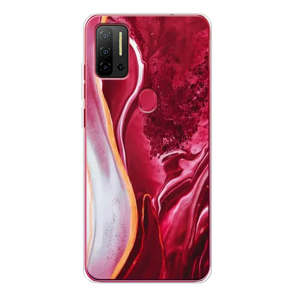 Чохол з принтом «Мрамор червоний» для Ulefone Note 11P Чохол з принтом «Мрамор червоний» для Ulefone Note 11P