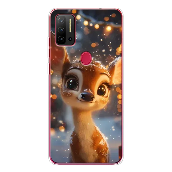 Чехол с принтом «Олененок среди гирлянд» для Ulefone Note 11P