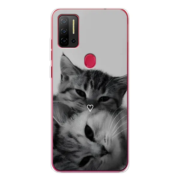 Чехол с принтом «Пара котов» для Ulefone Note 11P Чехол с принтом «Пара котов» для Ulefone Note 11P