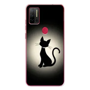 Чохол з принтом «Силует котика» для Ulefone Note 11P