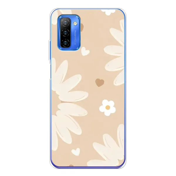 Чохол з принтом «Бежеві квіти» для Ulefone Note 12