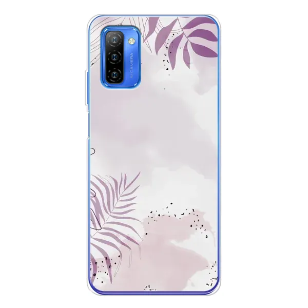 Чохол з принтом «Фіолетове листя» для Ulefone Note 12