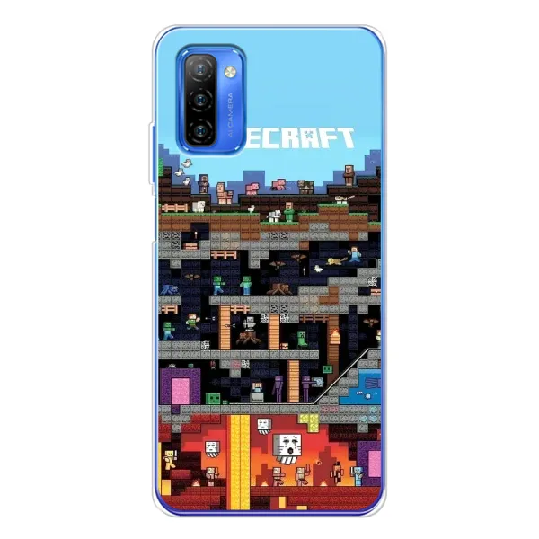 Чехол с принтом «фон Minecraft» для Ulefone Note 12