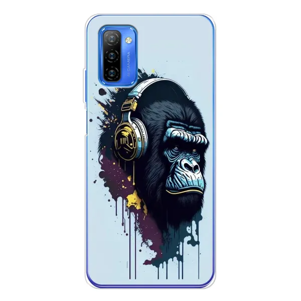 Чохол з принтом «Горила в навушниках» для Ulefone Note 12