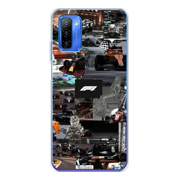Чохол з принтом «Гоночний колаж Ф1» для Ulefone Note 12