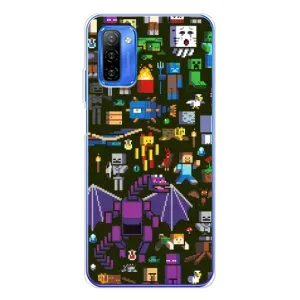 Чохол Майнкрафт на Ulefone Note 12 (AlphaPrint) Minecraft (Колаж Майнкрафт)