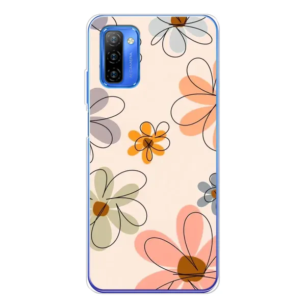 Чохол з принтом «Кольорові квіти» для Ulefone Note 12
