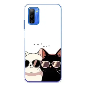 Чохол з принтом «Коти в окулярах» для Ulefone Note 12