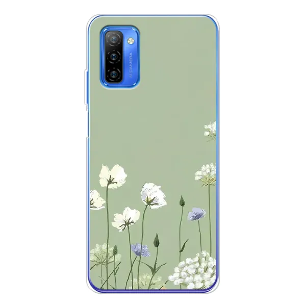 Чохол з принтом «Квіти на зеленому» для Ulefone Note 12