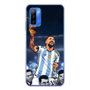 Чехлы для Ulefone Note 12 (Leo чемпион) (AlphaPrint) (Месси с кубком)
